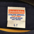 ユナイテッドアスレ UNITED ATHLE NAVYロゴプリント クルーネックTシャツ メンズ import:L