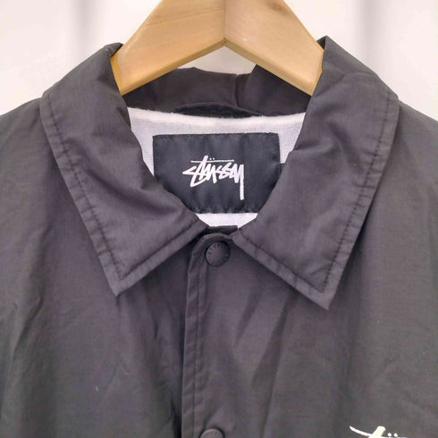 ステューシー Stussy プリントロゴ ナイロン コーチジャケット メンズ import:M
