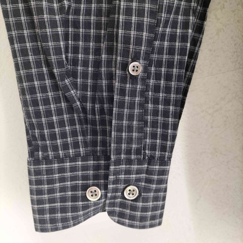 スティーブンアラン Steven Alan ポプリン トリプルチェック レギュラーカラー シャツ LOOSE メンズ JPN:M