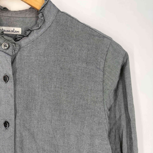 スティーブンアラン Steven Alan コットン オックス フリル シャツ レディース import:M