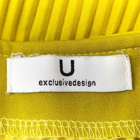 U EXCLUSIVEDESIGN プリーツ変形ドレスワンピース レディース