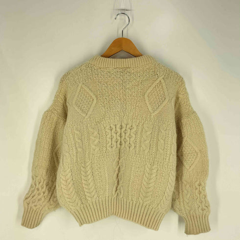 レイクランド Lakeland クロップド ケーブルニット レディース import:M