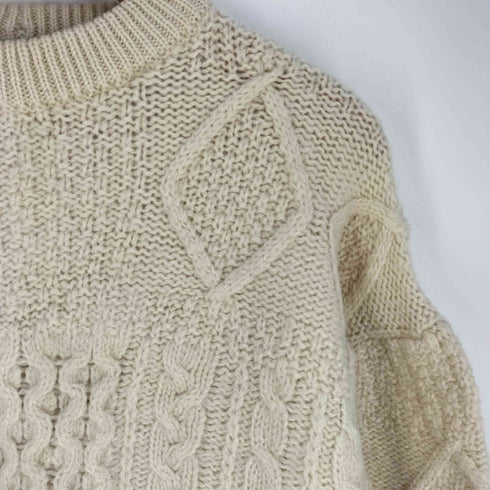 レイクランド Lakeland クロップド ケーブルニット レディース import:M