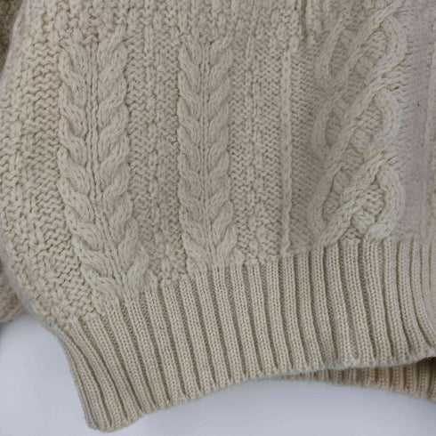 レイクランド Lakeland クロップド ケーブルニット レディース import:M