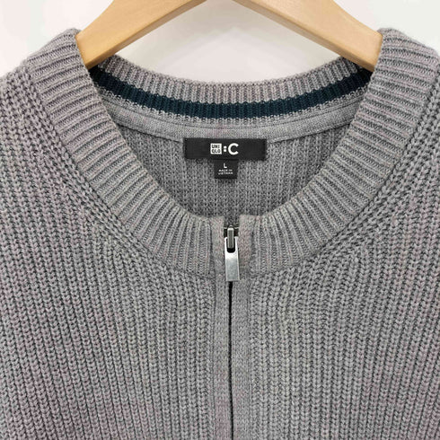 ユニクロシー UNIQLO:C クルーネックフルジップカーディガン メンズ L