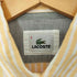 ラコステ LACOSTE ワンポイント ストライプ ボタンダウン シャツ メンズ JPN:3