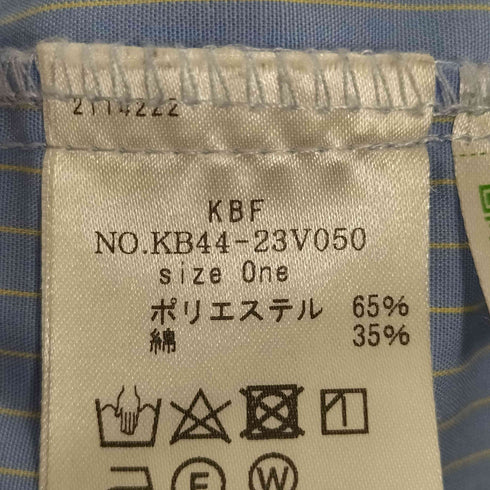 ケイビーエフ KBF ストライプレイヤードBIGシャツ レディース ONE SIZE