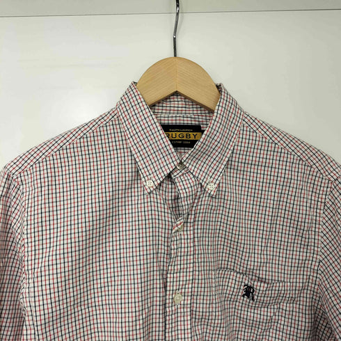 ラグビーラルフローレン Rugby Ralph Lauren マチ付 三点留め ワンポイント チャック ボタンダウン シャツ メンズ import:S