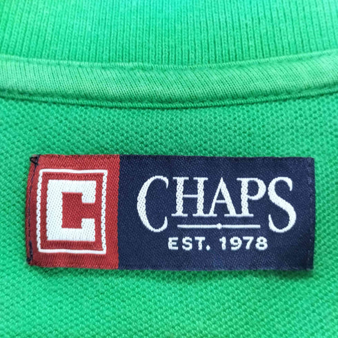 チャップス CHAPS ワンポイント刺繍 クロップド丈鹿の子ポロシャツ レディース L