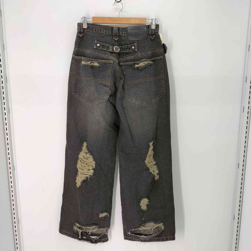 BALLSY.BROTHERS Distressed Washed Wide Denim Pants メンズ JPN:M