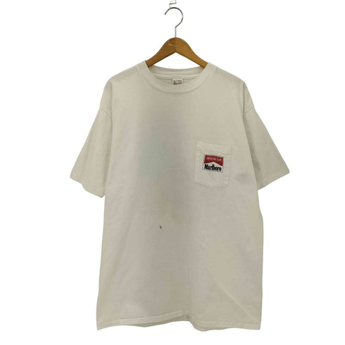 マルボロ Marlboro 90s USA製 シングルステッチ ワンポイントロゴ コットン半袖クルーネックTシャツ メンズ ONE SIZE