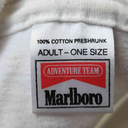 マルボロ Marlboro 90s USA製 シングルステッチ ワンポイントロゴ コットン半袖クルーネックTシャツ メンズ ONE SIZE
