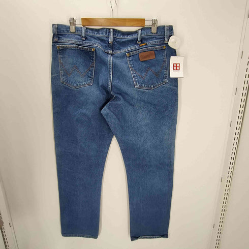 ラングラー Wrangler 90-00S 47MWZ REGULAR FIT メキシコ製 ブーツ 刻印 ジップフライ カウボーイ ストレート デニム パンツ ビックサイズ メンズ 38×32