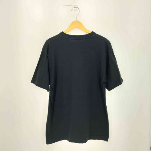企業ロゴプリント 半袖クルーネックTシャツ メンズ L