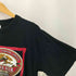 企業ロゴプリント 半袖クルーネックTシャツ メンズ L