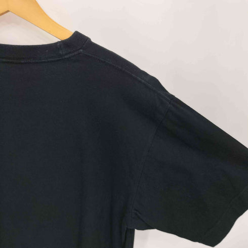 企業ロゴプリント 半袖クルーネックTシャツ メンズ L