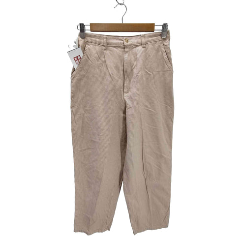 ランズエンド LANDS END 80-90S USA製 チェック トラウザー パンツ ロケット TALON ジップ レディース 10