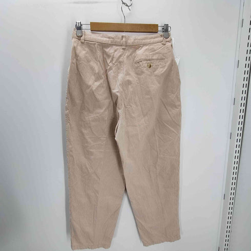 ランズエンド LANDS END 80-90S USA製 チェック トラウザー パンツ ロケット TALON ジップ レディース 10
