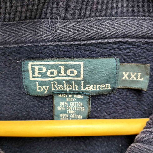 ポロバイラルフローレン Polo by RALPH LAUREN 90s ポニー刺しゅう ジップパーカー メンズ xxl