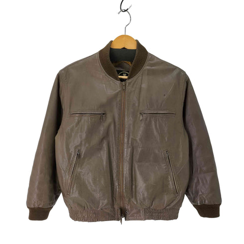 CASUAL LEATHER 牛革 レザーブルゾンジャケット メンズ import:M