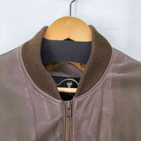 CASUAL LEATHER 牛革 レザーブルゾンジャケット メンズ import:M