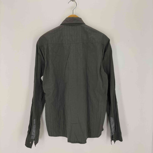 エンポリオアルマーニ EMPORIO ARMANI スナップボタンストライプシャツ メンズ import:XL