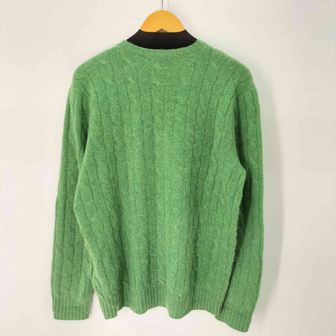 ポロバイラルフローレン Polo by RALPH LAUREN CASHMERE カシミヤ100% アイコニック ケーブル ニット セーター メンズ import:L