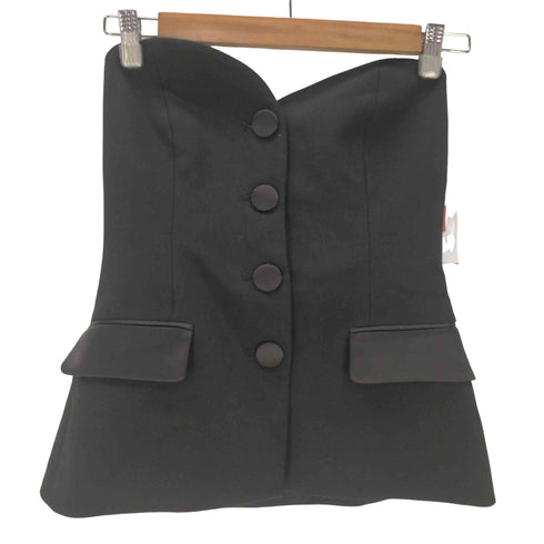 ザラ ZARA コントラストサテンビスチェ レディース import:XS