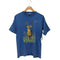 bravo 90s USA製 アニマルプリント クルーネックTシャツ 裾袖シングル メンズ JPN:L