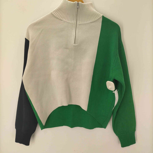 スライ SLY ZIP UP CROPPED ニット セットアップ レディース FREE