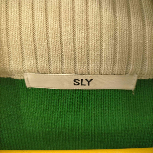 スライ SLY ZIP UP CROPPED ニット セットアップ レディース FREE