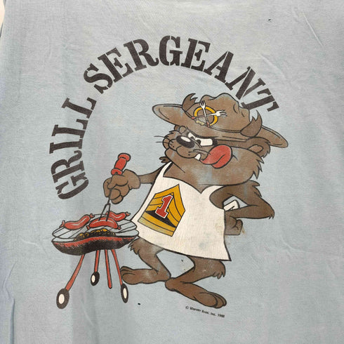 80S キャラクター プリント S/S クルーネック Tシャツ シングルステッチ メンズ