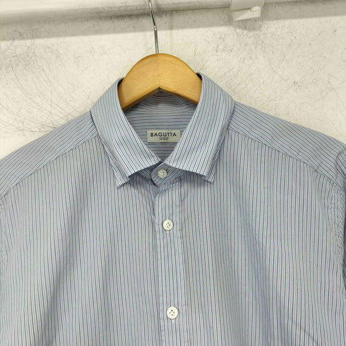 バグッタ Bagutta オルタネイトストライプスナップダウンシャツ メンズ 41