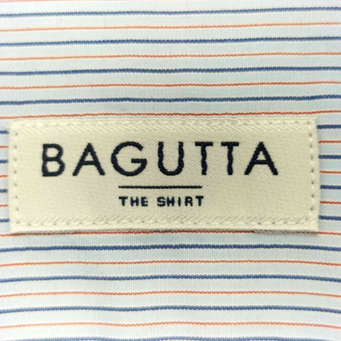 バグッタ Bagutta オルタネイトストライプスナップダウンシャツ メンズ 41