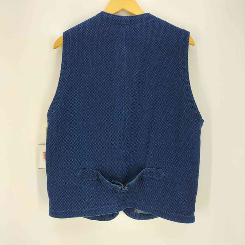 モモタロウジーンズ MOMOTARO JEANS 4B インディゴ染め刺し子ベスト メンズ JPN:46