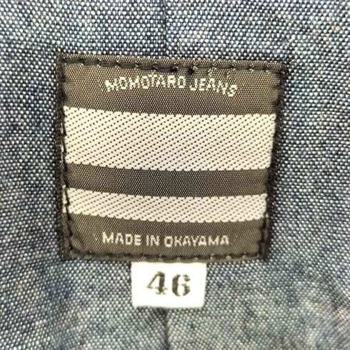 モモタロウジーンズ MOMOTARO JEANS 4B インディゴ染め刺し子ベスト メンズ JPN:46