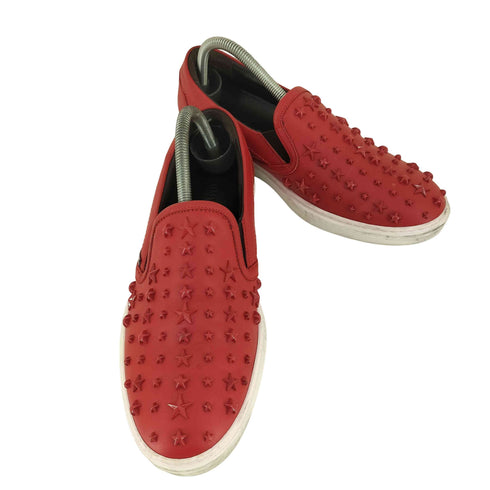 ジミーチュウ JIMMY CHOO スタースタッズ スリッポン スニーカー メンズ EUR:40