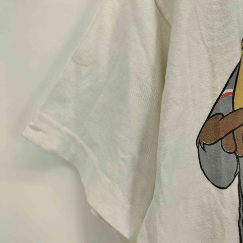 80-90S PEACH ボディ キャラクター プリント Tシャツ シングルステッチ メンズ