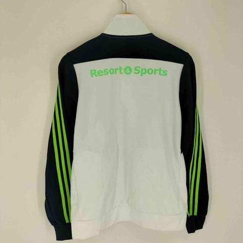 アディダス adidas 選手支給品 非売品 リゾート&スポーツ専門学校プリント ジップアップ ジャージ メンズ JPN:M