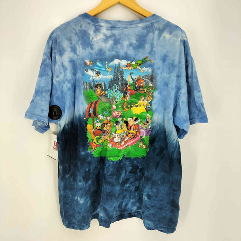 キャラクタープリント タイダイ柄 クルーネックTシャツ メンズ import:L