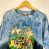 キャラクタープリント タイダイ柄 クルーネックTシャツ メンズ import:L