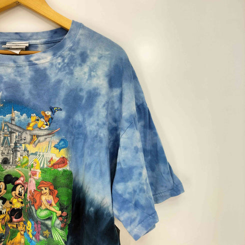 キャラクタープリント タイダイ柄 クルーネックTシャツ メンズ import:L