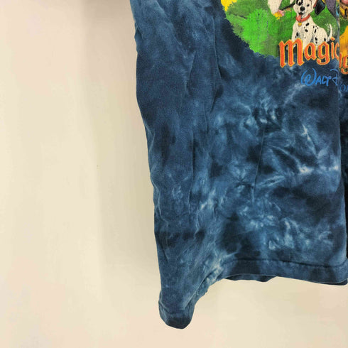 キャラクタープリント タイダイ柄 クルーネックTシャツ メンズ import:L