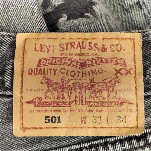 リーバイス Levis 90S USA製 ボタン裏544 501 ボタンフライ デニムパンツ メンズ 31/34