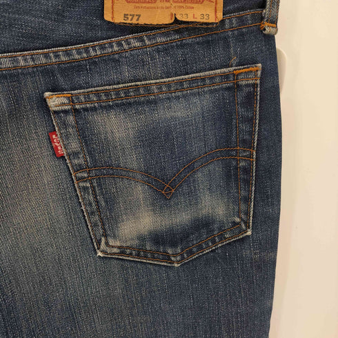 リーバイス Levis 00S J38刻印 577 ボタンフライブーツカットデニムパンツ メンズ 33/33