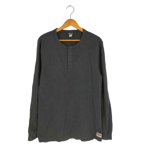 ショット Schott ハニカムワッフル ヘンリーネック 長袖Tシャツ メンズ JPN:L