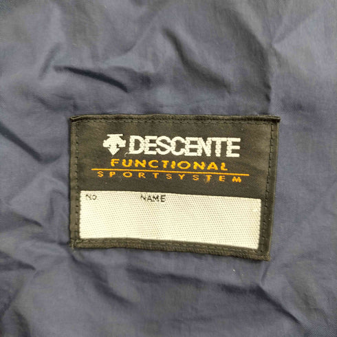 デサント descente ロゴパッチ 刺繍 ナイロン切替 ハイネックプルオーバー メンズ import:M