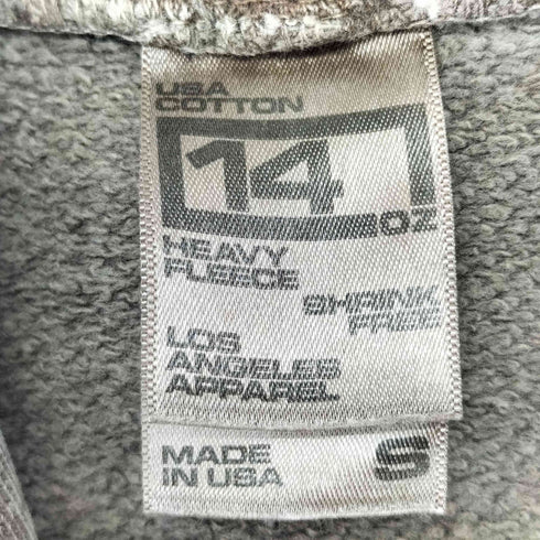 ロサンゼルスアパレル Los Angeles Apparel USA製 USED加工 短丈 プルオーバーパーカー レディース import:S