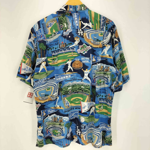 レインスプーナー Reyn Spooner 00s ハワイ製 MLB 野球 スタジアム レーヨン 半袖シャツ メンズ import:L