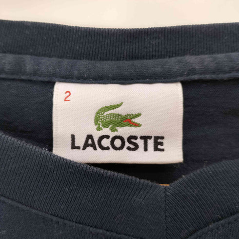 ラコステ LACOSTE ロゴパッチ VネックTシャツ メンズ 2